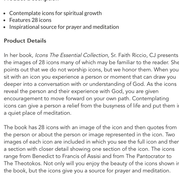 ICONS: The Essential Collection by sr. Faith Riccio, Cj - Picture 9 of 10